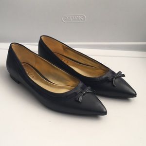 Lauren Ralph Lauren leather suede pointy ballerina flats